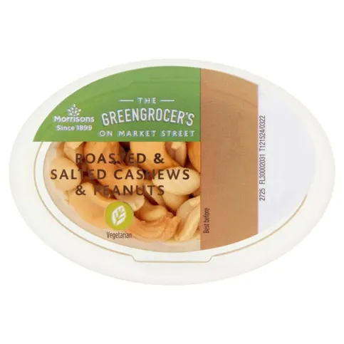 Morrisons Roasted And Salted Cashews And Peanuts 65g