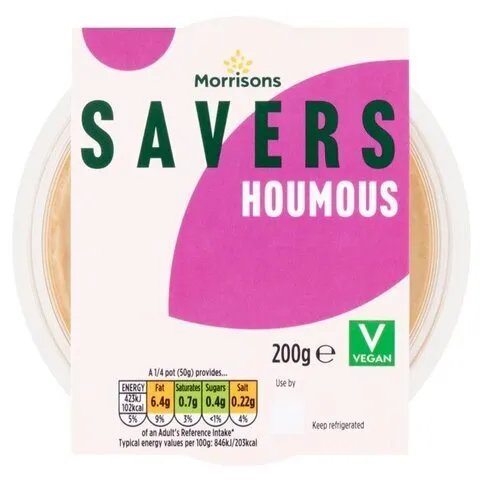 Morrisons Savers Houmous 200g