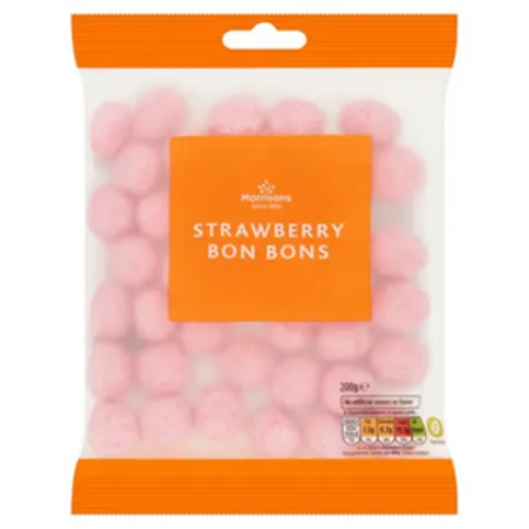 Morrisons Strawberry Bon Bons 200g