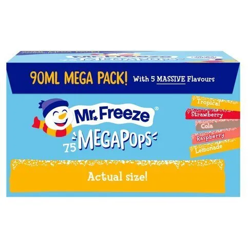 Mr. Freeze Megapops Assorted Flavours 90ml