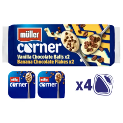 CHILLED: MULLER CRUNCH CORNER FAMILY PACK 4PK (4X124G)
