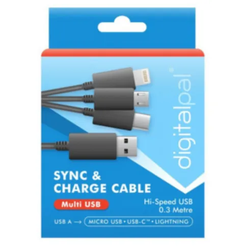 Multi USB Charging Cable 0.3m