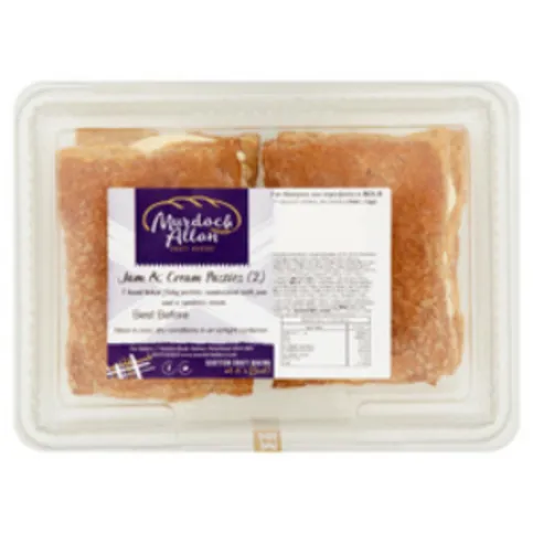 Murdoch Allan Craft Bakery 2 Jam & Cream Pasties