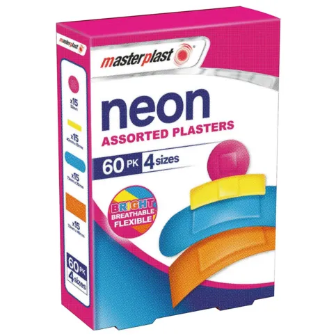 Neon 4 Assorted Plasters std