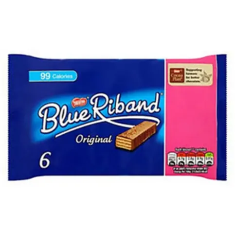 Blue Riband Milk Chocolate Wafer Bar Multipack 6 Pack - Biscuits