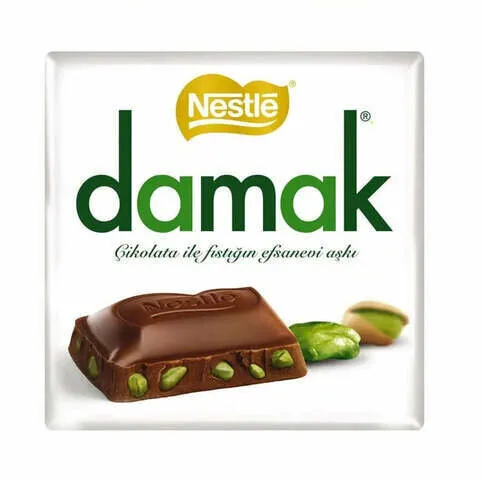 Nestle Damak Dark Chocolate With Pistachios 60g