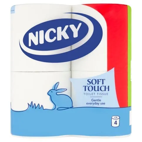 NICKY SOFT TOUCH 4ROLL PM£1.49
