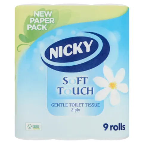 Nicky Soft Touch 9 Pack - Toilet Roll