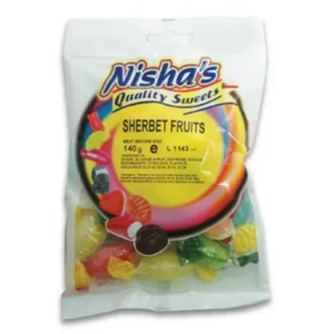 Nishas Sherbert Fruits 140g