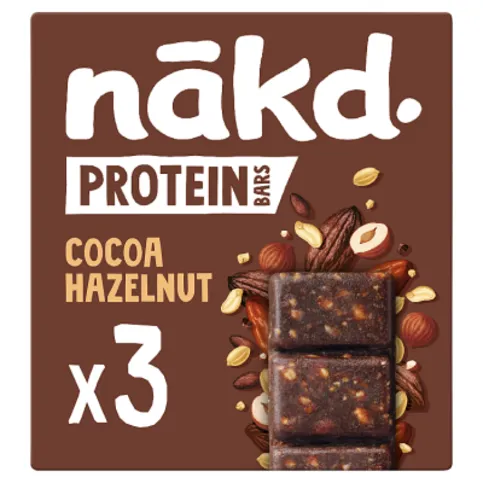Nākd Protein Bars Cocoa Hazelnut 3 x 45g