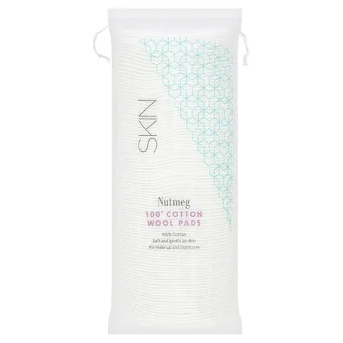 Nutmeg Cotton Wool Pads 100 Pack