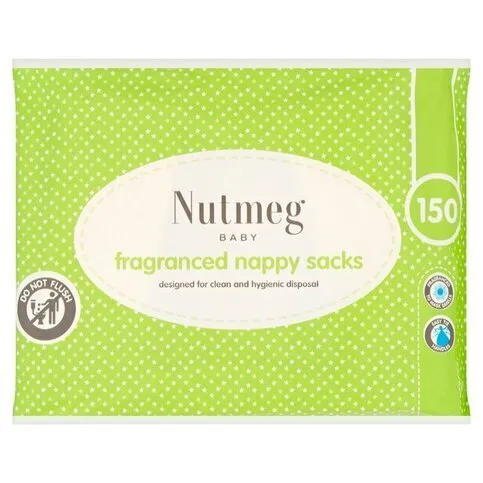 Nutmeg Nappy Sacks 150s