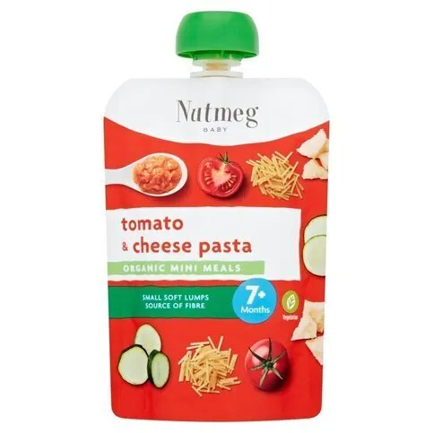 Nutmeg Tomato Pasta & Cheese 7m+ 130g