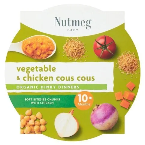 Nutmeg Vegetable & Chicken Cous Cous 10m+ 190g