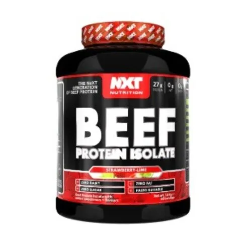 nxt beef protein 1.8kg strawberry and lime flavour