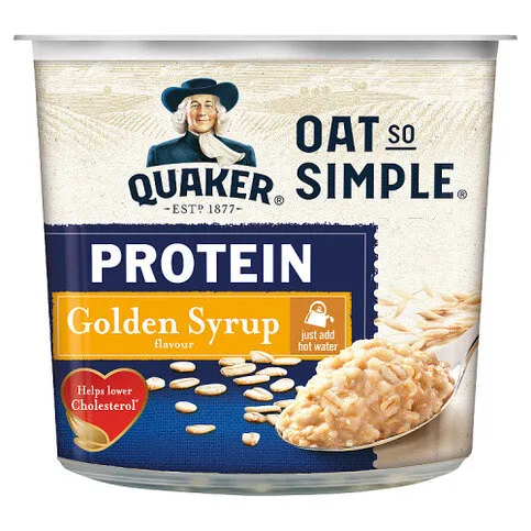 Quaker Oats Protein Golden Syrup Porridge Pot 63g