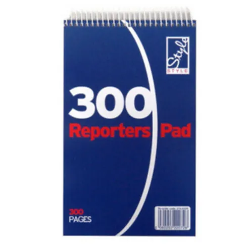 Office Style Reporters Flip Wirebound Notebook - 300 Pages