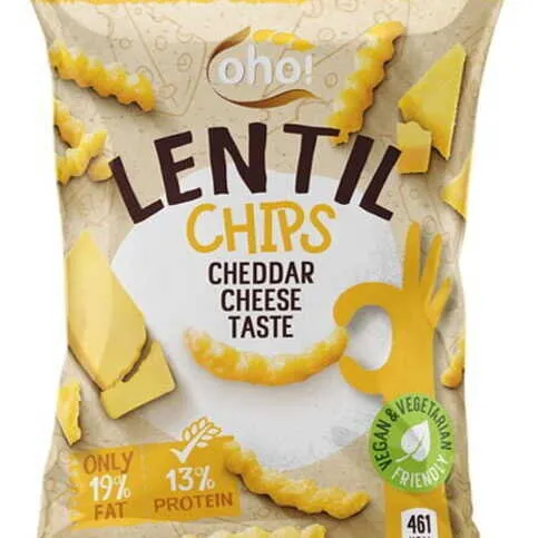 OHO! LENTIL CHIPS CHEDDAR CHEESE 100G