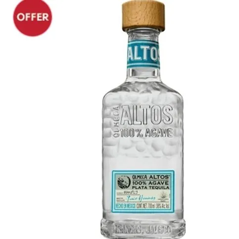 Olmeca Altos 100% Agave Plata Tequila 70cl