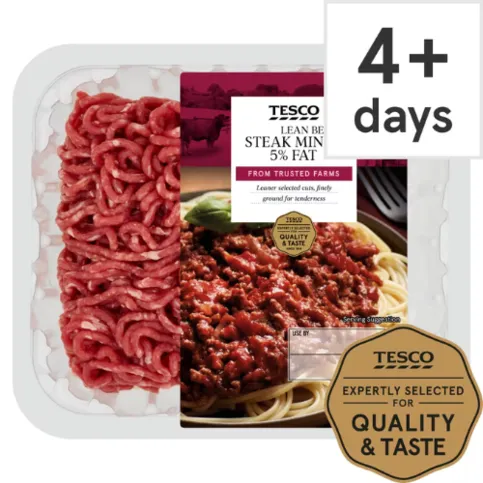 Tesco Beef Lean Steak Mince 5% Fat 500g