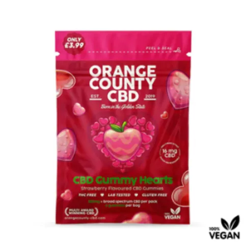 Orange County CBD Gummy Hearts 25g