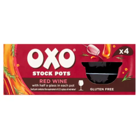 OXO Stock Pots Red Wine 4 x 20g (80g)