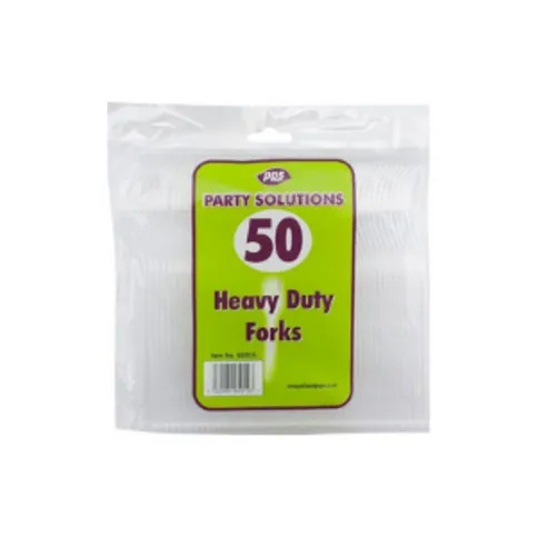 Party Heavy Duty Forks 50 Pack