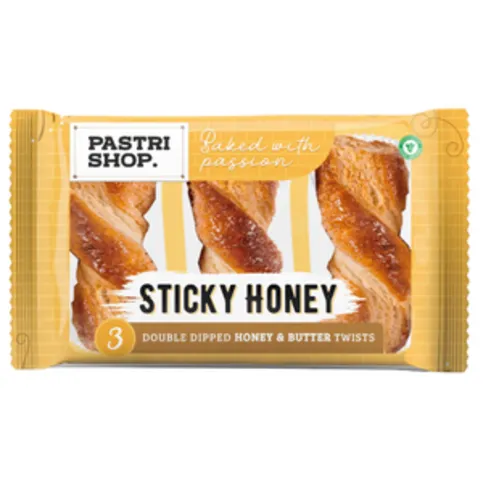 Pastri Shop Sticky Honey Pastries 3 Pack