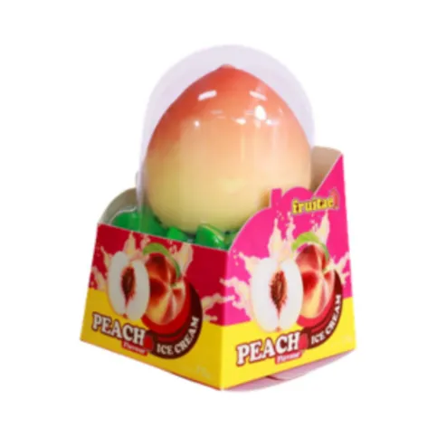 Peach frozen dessert
