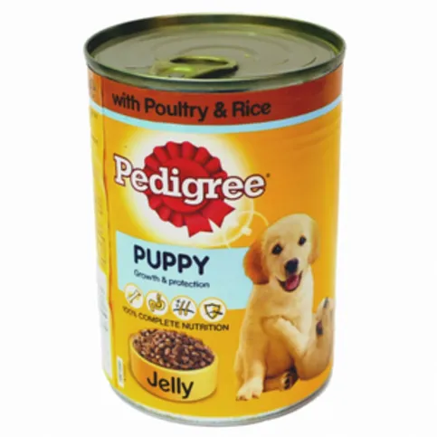 Pedigree Puppy Chunks In Jelly With Poultry And Rice 400g