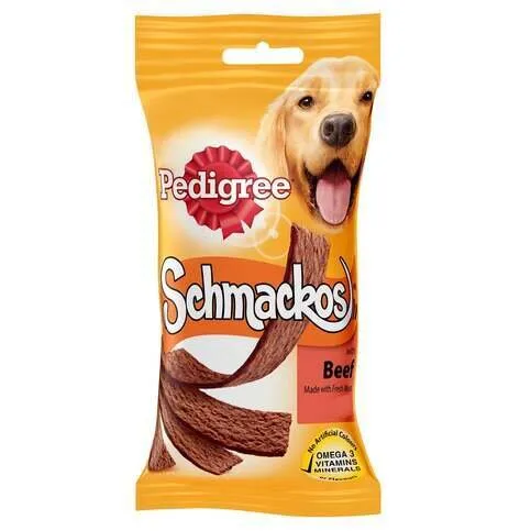 Pedigree Schmackos Dog Treats with Beef 10 Sticks