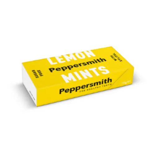 Peppersmith Lemon Xylitol Mints 15g