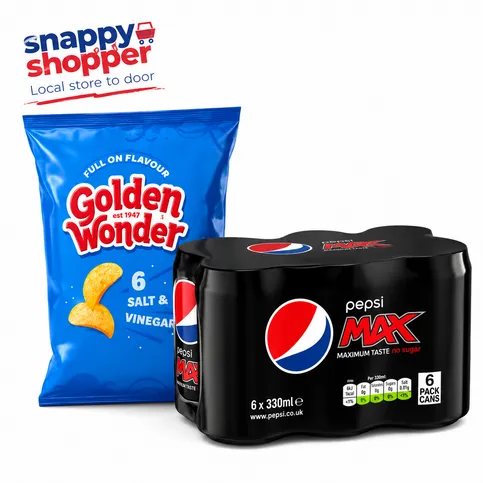 Pepsi Max 6 Pack + Golden Wonders 6 Pack