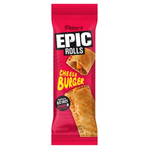 Peter's Epic Rolls Cheese Burger Flavour Epic Rolls 130g