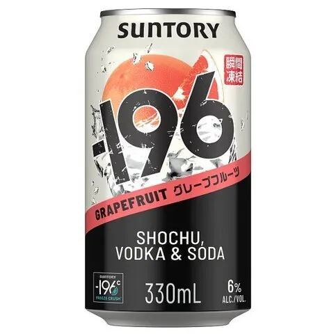 Pink Grapefruit 196 Shochu Vodka & Soda 330ML Can