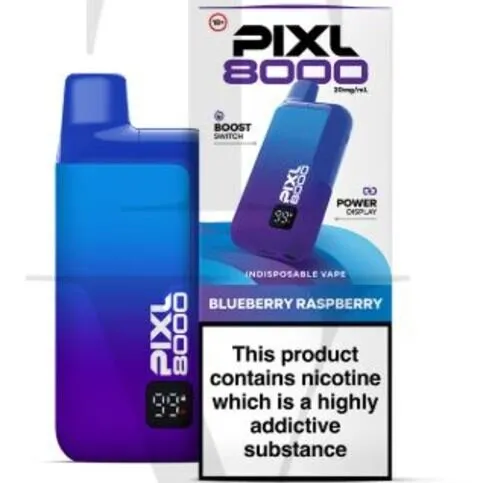 PIXL 8000 KIT BLUEBERRY RASPBERRY 20MG