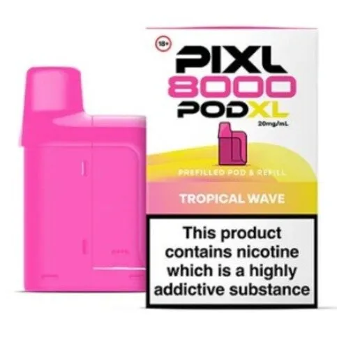 Pixl 8000 Pod XL Tropical Wave Prefilled Pod & Refill 20mg/ml