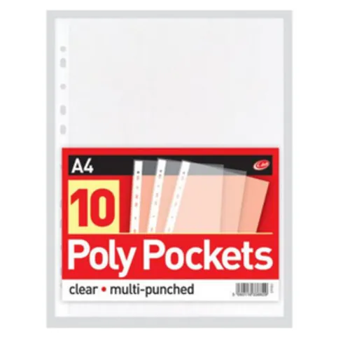 A4 Poly Pockets 10 Pack