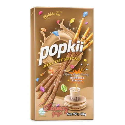 POPKII BISCUIT STICKS BUBBLE TEA 40G