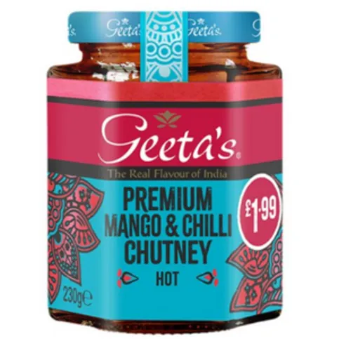 Geeta's Premium Mango & Chilli Chutney Hot