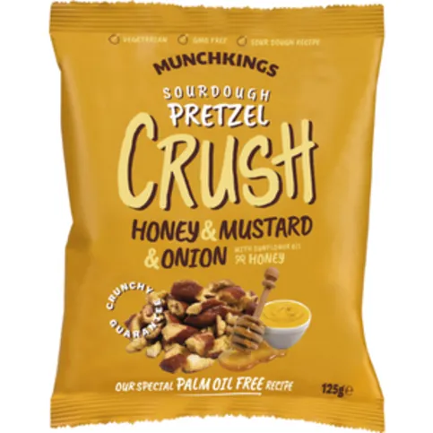 Munchkings Pretzel Crush Honey & Mustard 125g