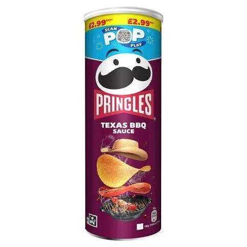 PRINGLES TEXAS BBQ SAUCE PM£2.99 165G