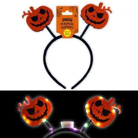 Pumpkin Light Up Head Boppers
