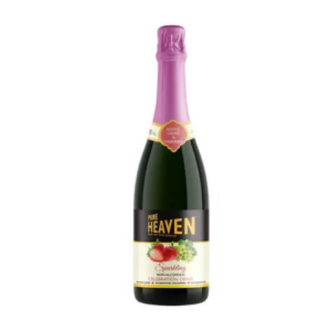 Pure Heaven Sparkling Non-Alcoholic Celebration Drink White Grape and Strawberry 750ml