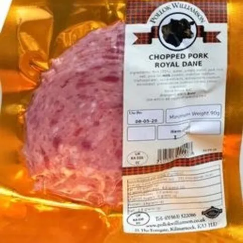 CHILLED: POLLOCK WILLIAMSON CHOPPED PORK 100G