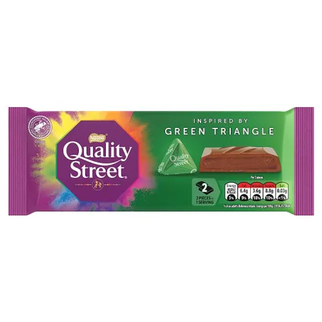 Quality Street Green Triangle Block 84g