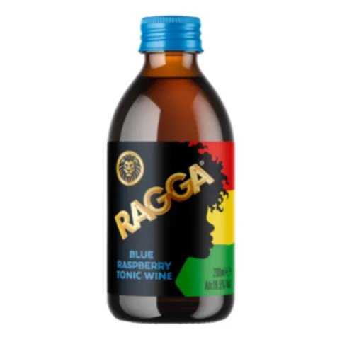Ragga Blue Raspberry Tonic Wine 20cl