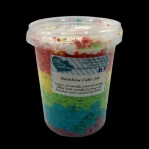 Cakes by Rebecca Rainbow Cake Jar