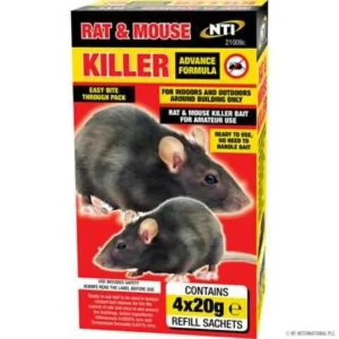 Rat And Mousse Killer 4x20g