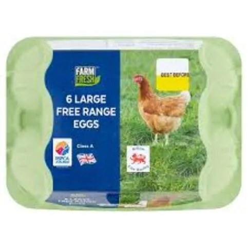 Ratford Farm Free Range Large Eggs 6 Pack